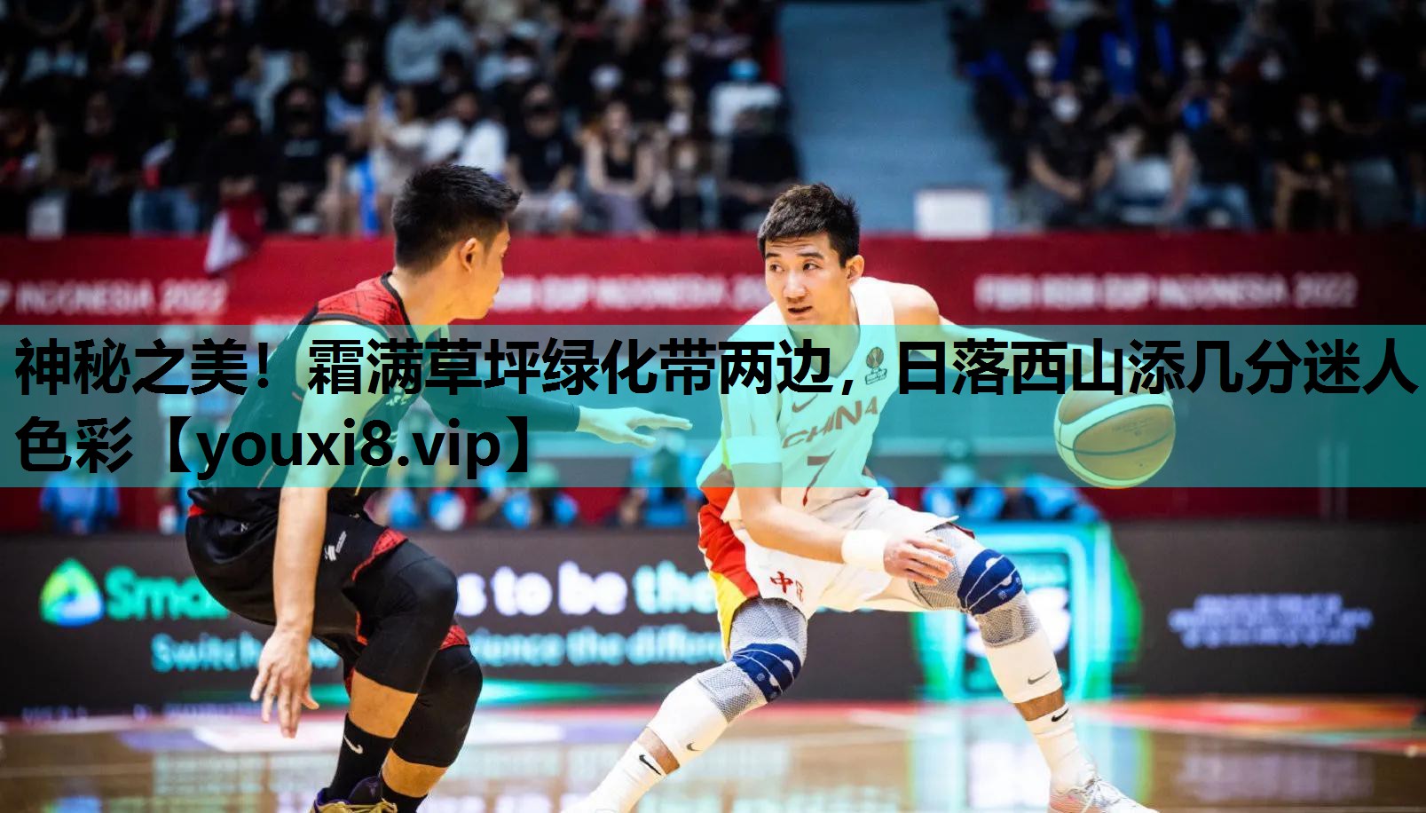 神秘之美！霜满草坪绿化带两边，日落西山添几分迷人色彩
